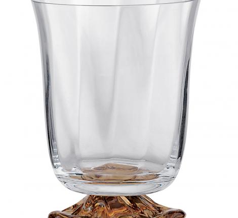 Набор стаканов 6 штук "NINFEA" стекло, янтарный, высота 12 см