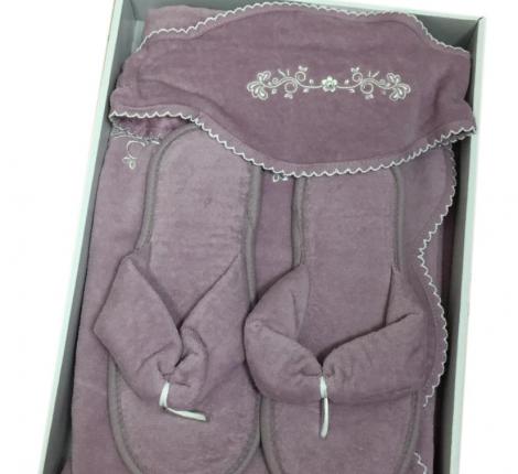 Набор для сауны женский Maison Dor "BELLE" (фиолетовый)