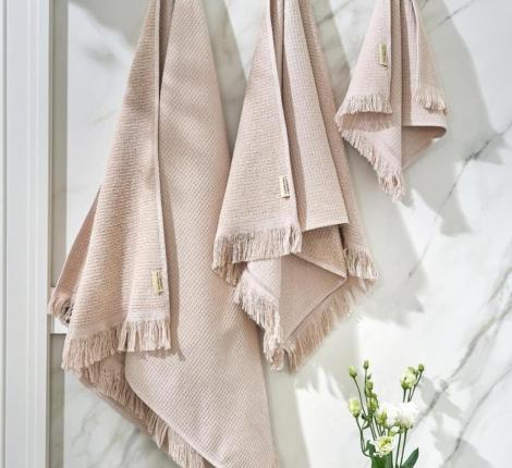 Комплект вафельно-махровых полотенец Luxberry "IRIS" (30x50,50x100,70x140), мокко