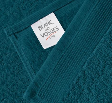 Полотенце махровое "Blanc des Vosges" UNI CEDRE (темно-бирюзовый), 55х110