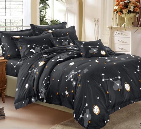 Постельное бельё "Cleo" Art Color 41/252-AC Полисатин, Семейный