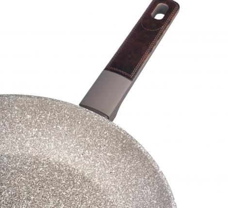 Сковорода "AGNESS" 902-113 с антипригарным покрытием PFLUON MARBLE, диаметр 28 см