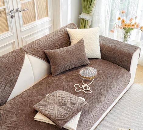 Накидка на диван Tango "Sofa" АБСТРАКЦИЯ 90x160 (2 шт.), кофейный