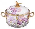 Кастрюля эмалированная с крышкой "IRISES" 950-751, 2,1 л