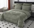 Постельное белье с одеялом "Sofi de Marko" Энрике (хаки-м) Велюр, Семейный
