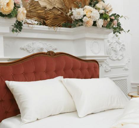 Простыня "CREAMY WHITE GRASS" Шёлк, 260х280