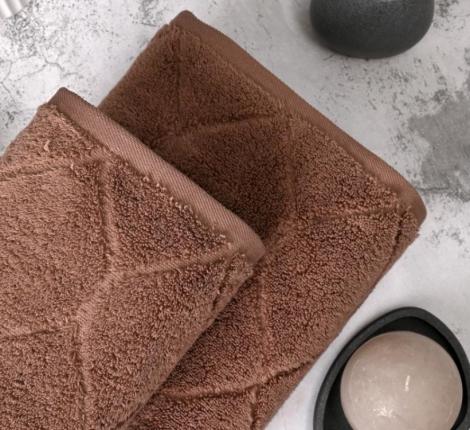 Полотенце микрокоттон AMBIELLA "ELIPS" 50x90, коричневый