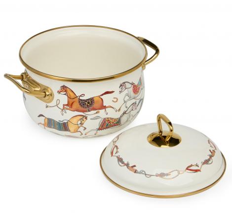 Кастрюля эмалированная с крышкой "PASSAGE", 2,8 л