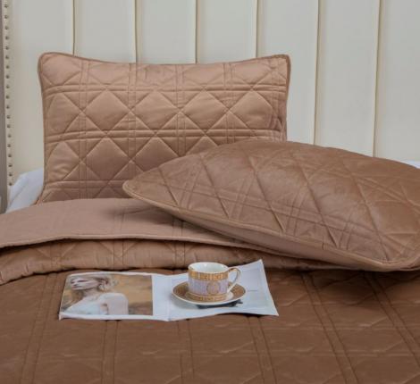 Покрывало велюровое "Kazanov.A." Dori (кремовый капучино), 240х260