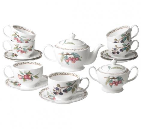 Чайный сервиз "FRUIT GARDEN" на 6 персон, 14 предметов