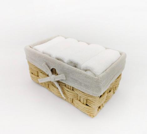 Набор махровых салфеток "Sofi de Marko" Дэйзи 30х50-5шт., белый