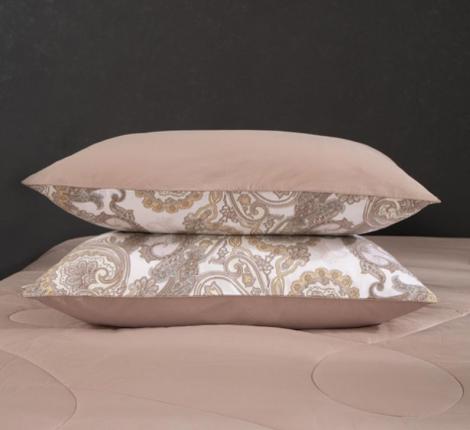 Постельное белье с одеялом "Kazanov.A." Орлеан (капучино жемчуг) Сатин, Евро