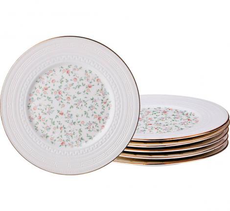 Набор десертных тарелок 6 штук "ФАБЬЕН", диаметр 19 см
