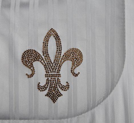 Постельное белье с одеялом "Kazanov.A." Stripe Royal (серебро) Страйп Сатин, Семейный