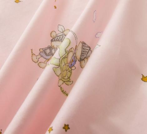 Постельное белье детское "Sofi de Marko" Зайчата (розовый) Сатин, 1,5 спальный