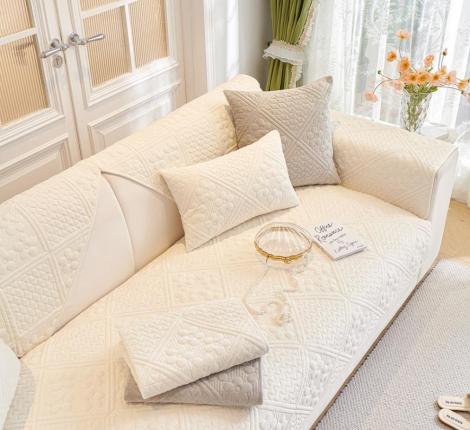 Накидка на диван Tango "Sofa" АБСТРАКЦИЯ 90x160 (2 шт.), кремовый