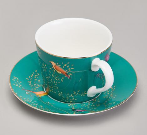 Чайная пара "GOLDEN BIRDS" 419-125, 220 мл