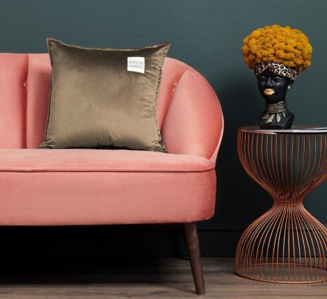 Подушка декоративная "Sofi de Marko" Ноэми (беж) Велюр, 55х55