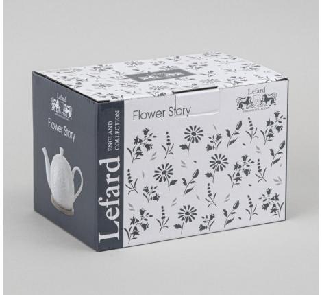 Чайник заварочный на деревянной подставке "FLOWERS STORY", 900 мл