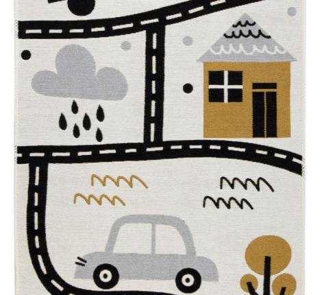 Коврик детский CAR (черный), 80х150