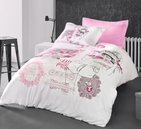 Постельное белье подростковое &quot;First Choice&quot; ранфорс LAVONNE 1,5 спальный, розовый