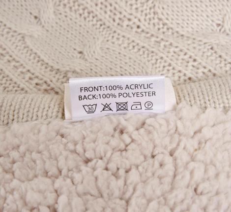 Плед "Sofi De Marko" Вязка (бежевый), 220х240