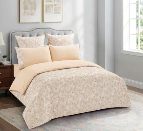 Постельное бельё "KARTEKS" жаккардовый сатин АКВАРЕЛЬ CVP 06, Евро