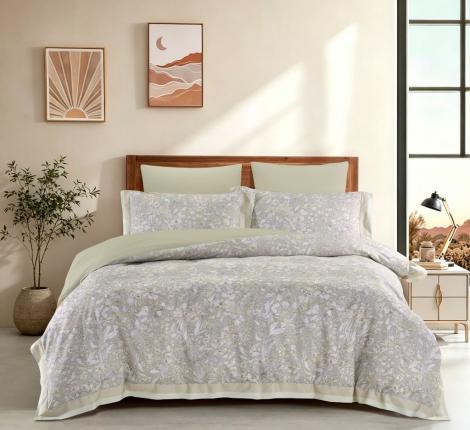 Постельное бельё "Asabella" 2458-6 Фланель, Евро