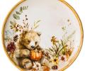 Тарелка закусочная "FOREST TALE" АКВАРЕЛЬ ПРИРОДЫ 585-133, диаметр 21,5 см