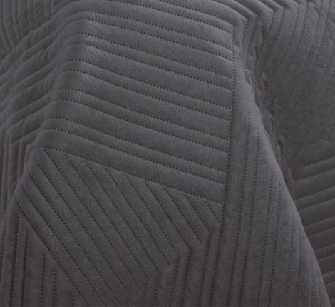 Покрывало из бархата "KARTEKS" 01, 200х220 (антрацит)