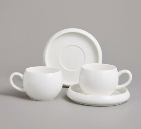 Чайный набор  "FASHION" на 2 персоны, 4 предмета (220 мл)