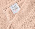 Полотенце махровое "Blanc des Vosges" UNI POUDRE (пудрово-розовый), 40х60