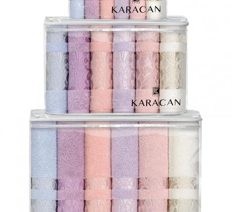 Набор махровых полотенец KARACAN "Ceylan", 30х50-6 шт.