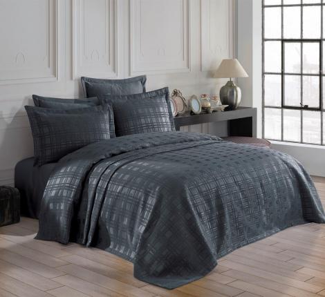 Гобеленовое покрывало "DO&CO" 240х260 (50x70-2 шт.) EKOSE, антрацит