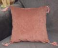 Наволочка декоративная "Sofi de Marko" Жасмин (пепел роза) Велюр, 45х45 