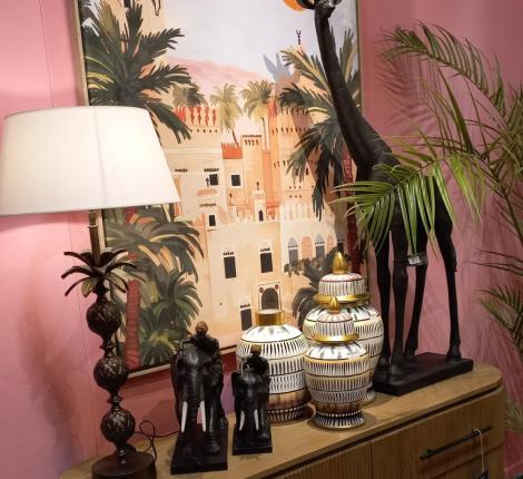 Ваза с крышкой "SOWETO" керамика, высота 31 см