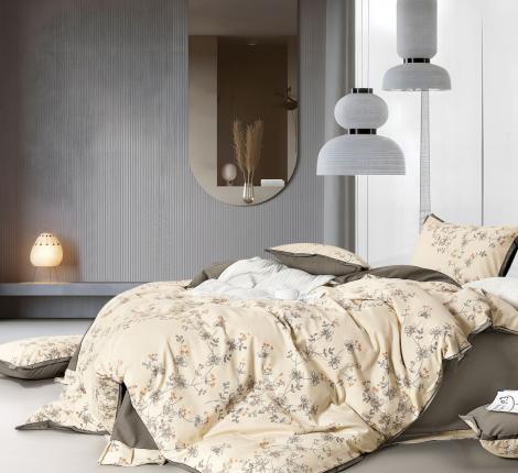 Постельное белье "Asabella" 2207-6 Фланель, Евро