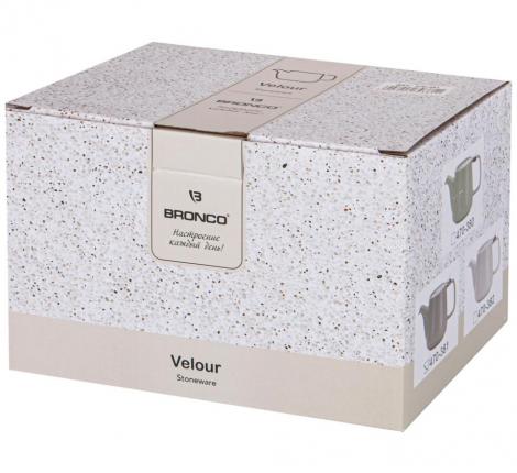 Чайник с металлическим ситом "LUSTER" (коричневый), 1200 мл