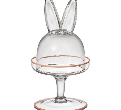 Блюдо на ножке с крышкой "RABBIT FAMILY", 12*12*23,5 см