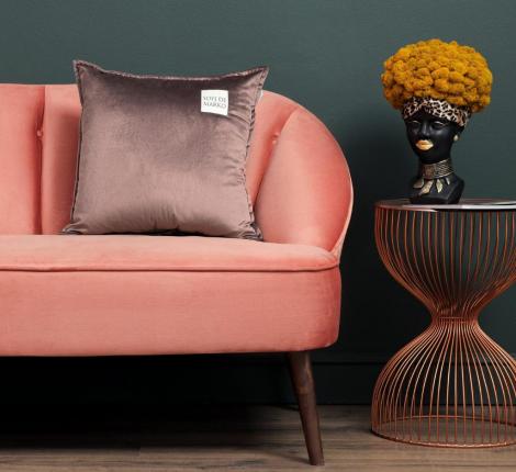 Подушка декоративная "Sofi de Marko" Ноэми (чайная роза) Велюр, 55х55