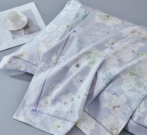 Постельное белье с одеялом "Asabella" 2253-OMP Мако-Сатин, Евро