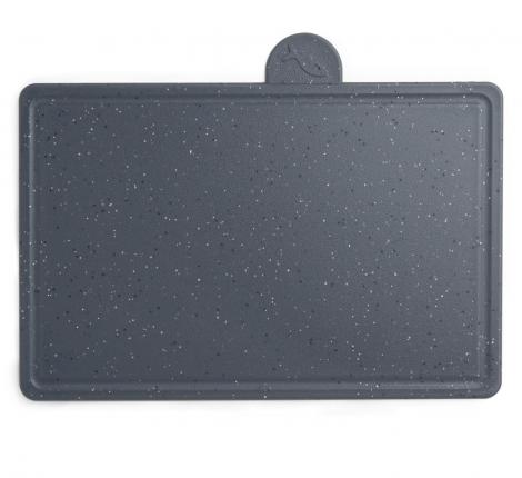 Набор кухонных ножей (5 шт.), 4 доски и подставка "AGNESS", чёрно-серый