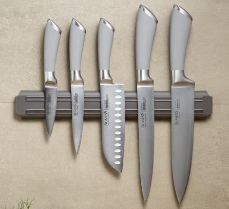 Набор кухонных ножей "МОНБЛАН" с магнитным держателем 911-042, 6 предметов