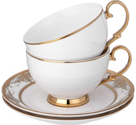 Чайный набор "ДВОРЕЦ" на 6 персон, 12 предметов (250 мл)