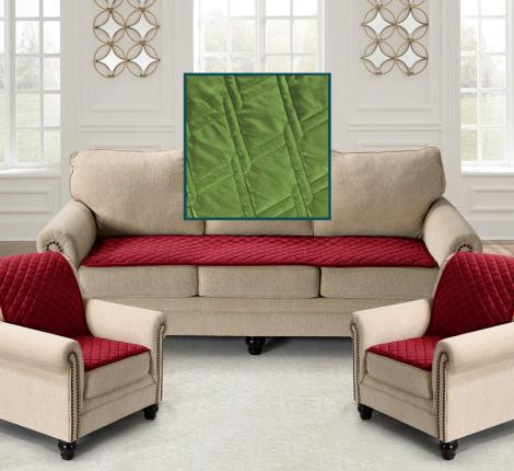 Накидка на кресло "Karteks" 70х150 Косичка, зелёный