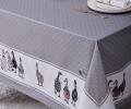 Скатерть с пропиткой "FAMILY FARM" 140х180 см, серый
