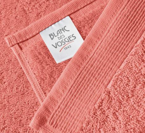 Полотенце махровое "Blanc des Vosges" UNI CORAIL (коралловый), 55х110