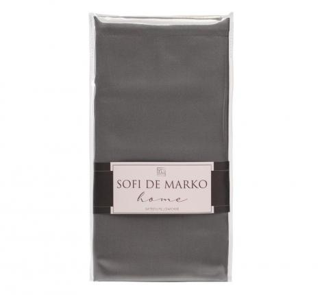 Наволочка "Sofi de Marko" Мармис (темно-серая) Сатин, 50х70