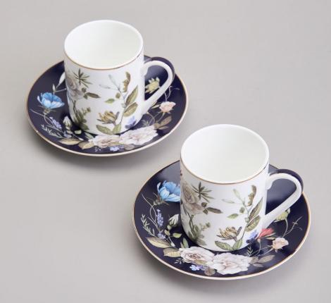 Кофейный набор "BELLE" 86-2549-1 на 2 персоны, 4 предмета (100 мл)