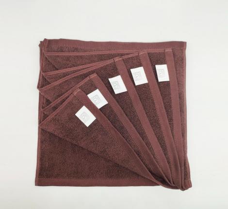 Набор махровых салфеток "Sofi de Marko" Бруна 30х30(6шт), шоколадный